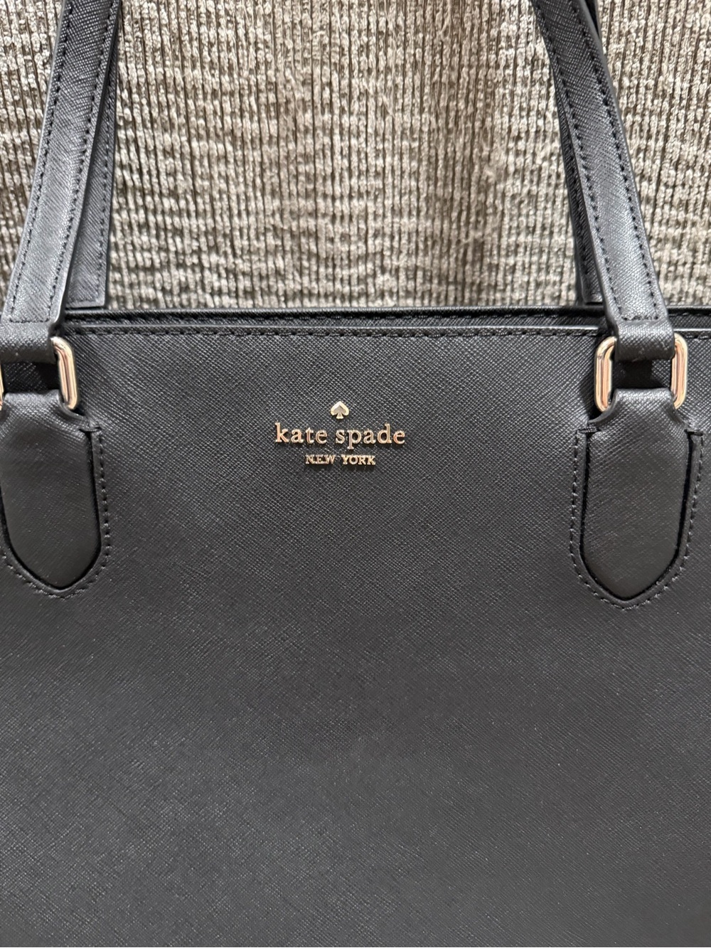 Kate Spade Tote Laurel Way Medium Dally Black Saffiano Leather - Picture 4 of 16
